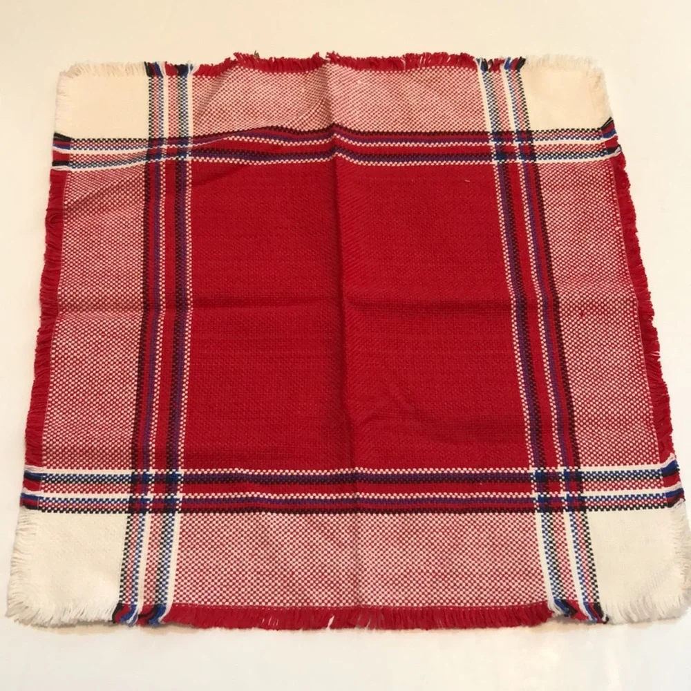 Norwegian woven napkins cloth vintage woven napkins Vintage Woven USA JULY 4th